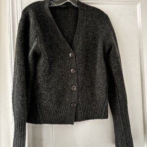 All Saints Wool Blend Cardigan Preppy Minimalist Classic Granpacore